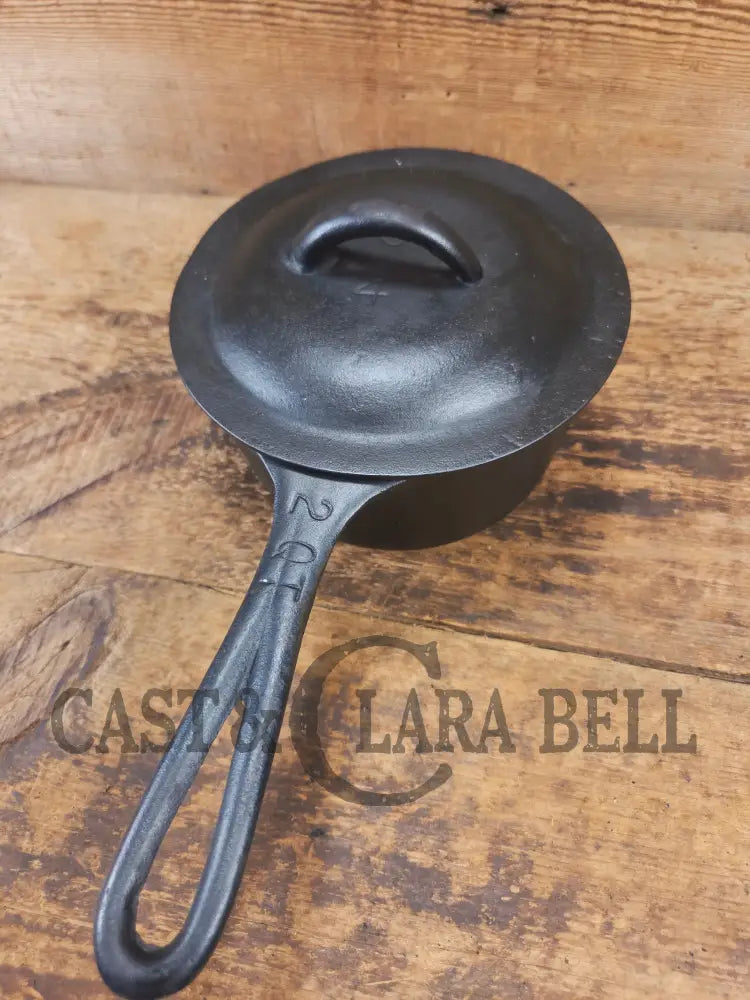Lovely Birmingham Stove & Range Marked 2 quart sauce pan with lid! Perfect bean pot for your grill! - Dutch Ovens