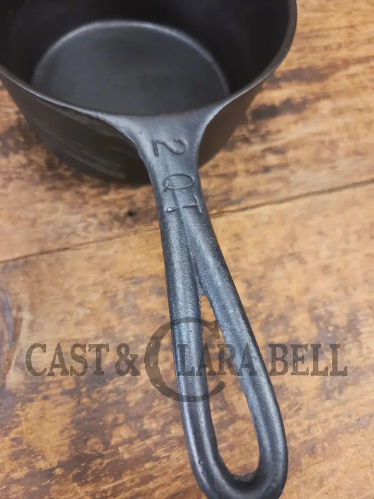 Lovely Birmingham Stove & Range Marked 2 quart sauce pan with lid! Perfect bean pot for your grill! - Dutch Ovens