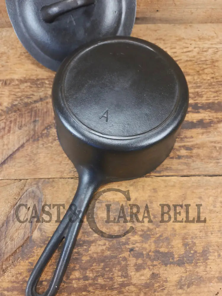 Lovely Birmingham Stove & Range Marked 2 quart sauce pan with lid! Perfect bean pot for your grill! - Dutch Ovens