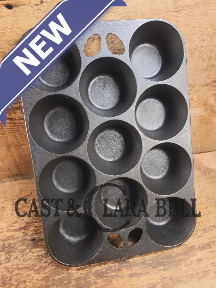 Lovely Griswold No. 10 Popover Pan 949 B. Fully Restored and ready to make the best brownies muffins or cornbread!