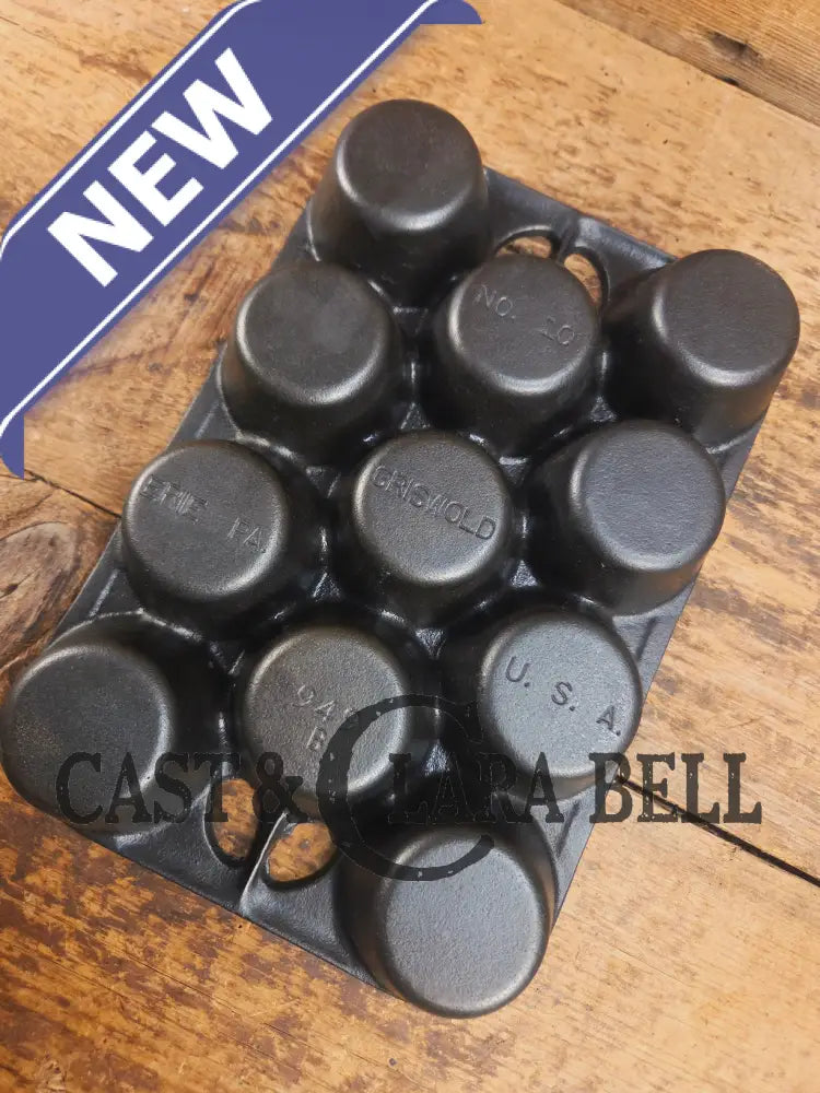 Lovely Griswold No. 10 Popover Pan 949 B. Fully Restored and ready to make the best brownies muffins or cornbread!