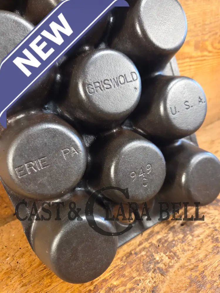 Lovely Griswold No. 10 Popover Pan 949 C. Fully Restored and ready to make the best brownies muffins or cornbread