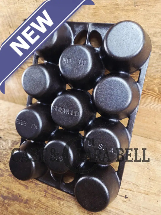 Lovely Griswold No. 10 Popover Pan 949. Fully Restored and ready to make the best brownies muffins or cornbread! SC24