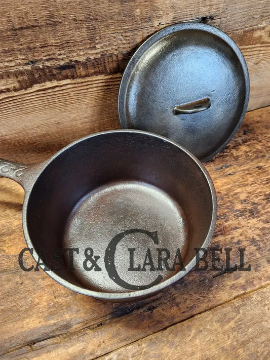 Lovely Birmingham Stove & Range Marked 2 Quart Sauce Pan With Lid! Perfect Bean Pot For Your Grill!