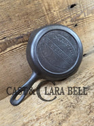 Martin Stove & Range Co. #3 Cast Iron Egg Skillet with ’Hamburger’ Logo Skillet
