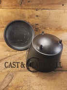 Martin Stove & Range No. 7 Three Legged Kettle with matching lid. Very unique gift campfire pot and display piece Dutch