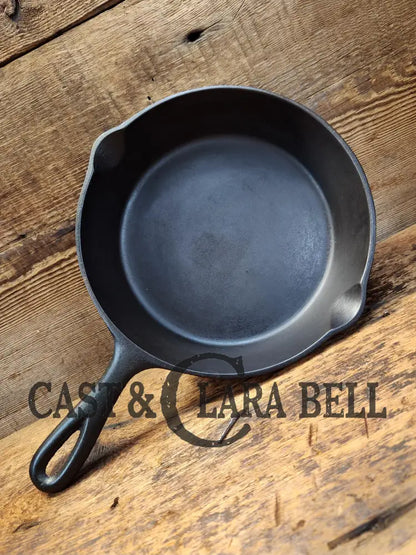 Mid 1900’S Lodge #5 Cast Iron Saute Skillet With 3 Notch Heat Ring Sc24