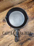 Mid 1900’S Lodge #5 Cast Iron Saute Skillet With 3 Notch Heat Ring Sc24