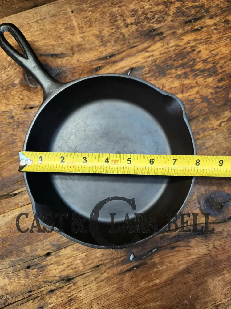 Mid 1900’S Lodge #5 Cast Iron Saute Skillet With 3 Notch Heat Ring Sc24