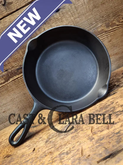 Mid 1900’S Lodge #5 Cast Iron Saute Skillet With 3 Notch Heat Ring Sc24