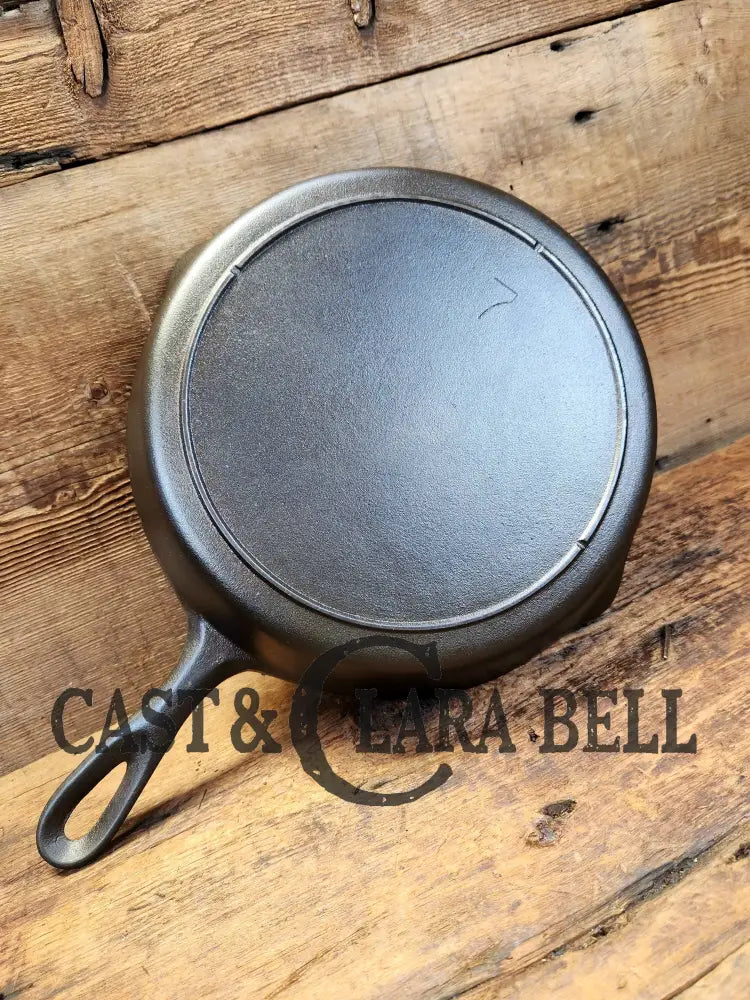 Mid 1900’S Lodge #7 Skillet With 3 Notch Heat Ring Sc24