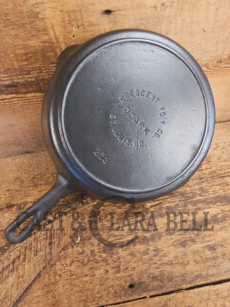 Midwest favorite! Missouri made Crescent Fndry ’Ozark’ #8 Cast Iron Skillet - Skillet