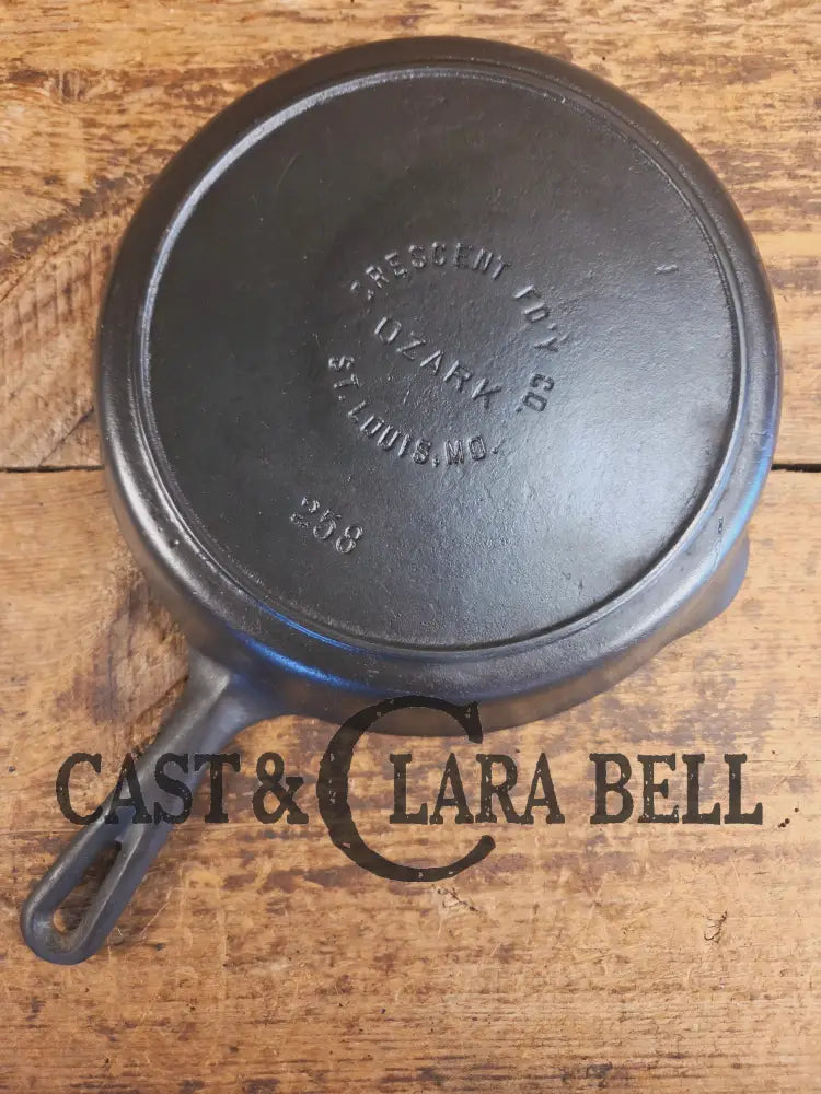 Midwest favorite! Missouri made Crescent Fndry ’Ozark’ #8 Cast Iron Skillet - Skillet