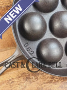 Mint and trending! Beautiful Griswold No. 32 Cast Iron Aebleskiver 962. Awesome poached eggs Skillet