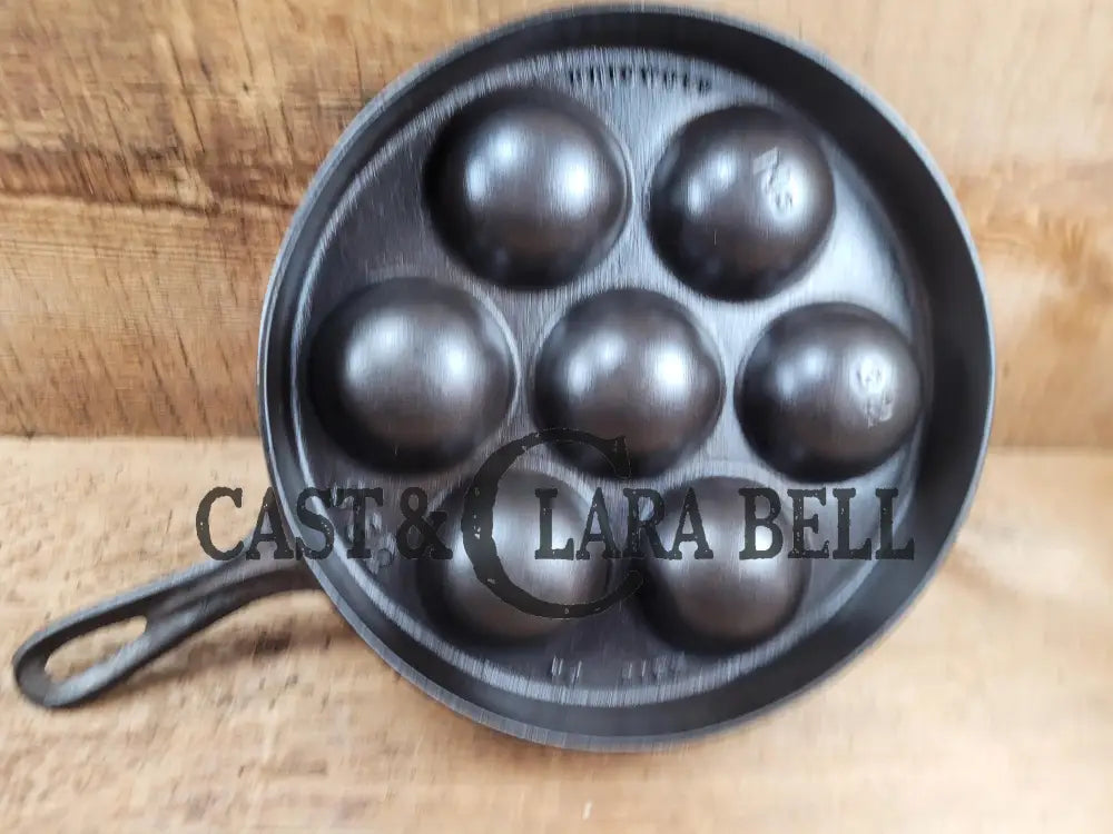 Mint And Trending! Beautiful Griswold No. 32 Cast Iron Aebleskiver 962. Awesome Poached Eggs!