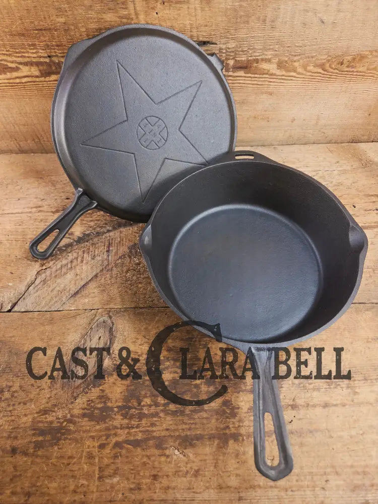 Mint Condition Lodge 4-In-1 star logo Combo Cooker. So versatile and elegant. Perfect gift or fully restored daily