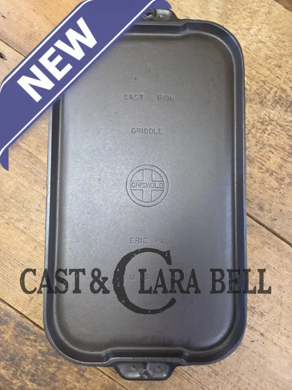 Mint condition looks brand new! 1930’s Griswold #8 Long cast iron griddle. 908 A. Great pancake griddle! Griddle
