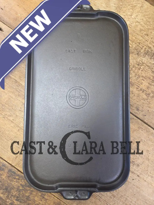 Mint condition looks brand new! 1930’s Griswold #8 Long cast iron griddle. 908 A. Great pancake griddle! Griddle