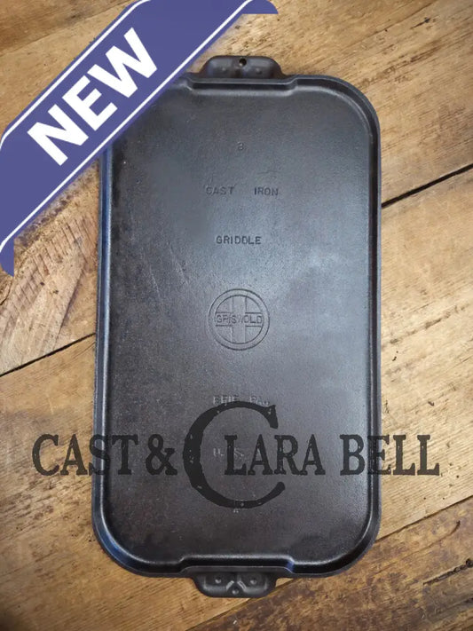 Mint condition looks brand new! 1930’s Griswold #8 Long cast iron griddle. 908 A. Great pancake griddle! Griddle