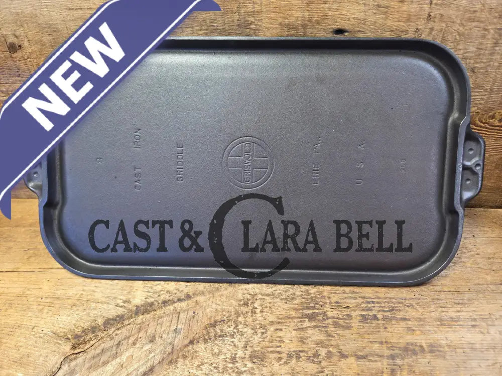 Mint condition looks brand new! 1930’s Griswold #8 Long cast iron griddle. 908 A. Great pancake griddle! Griddle