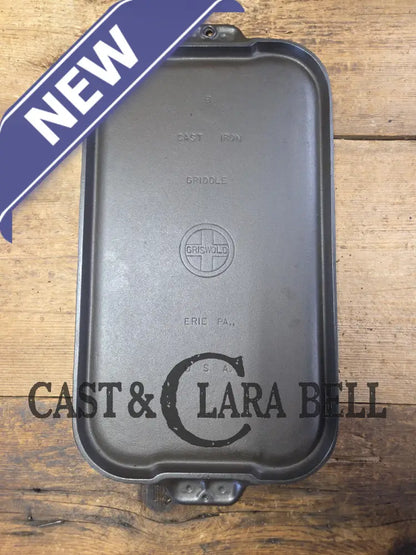 Mint condition looks brand new! 1930’s Griswold #8 Long cast iron griddle. 908 A. Great pancake griddle! Griddle