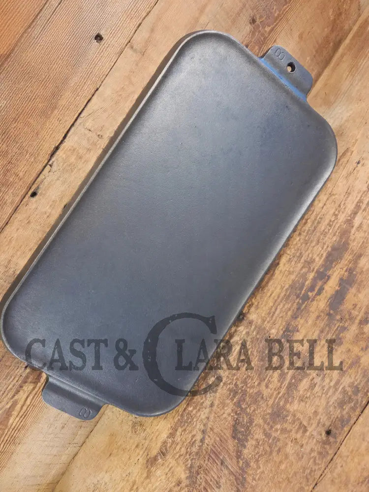 Mint condition looks brand new! Griswold #8 Long cast iron griddle. 908 C. Great pancake griddle! - Griddle