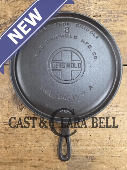 Mint condtion! 1920’s Griswold #8 Round Griddle 608. Collector grade and wonderful daily user! Griddle