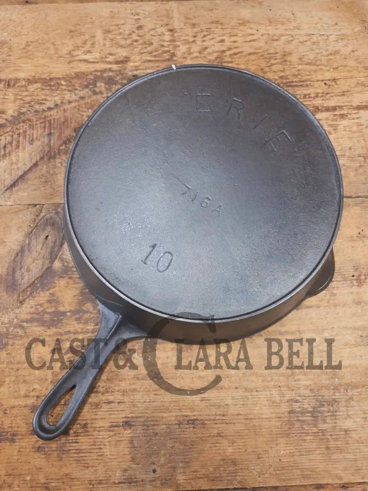 Mint! HTF 1890’s Third Series Erie (Griswold) #10 Cast Iron Skillet 716 A - Skillet