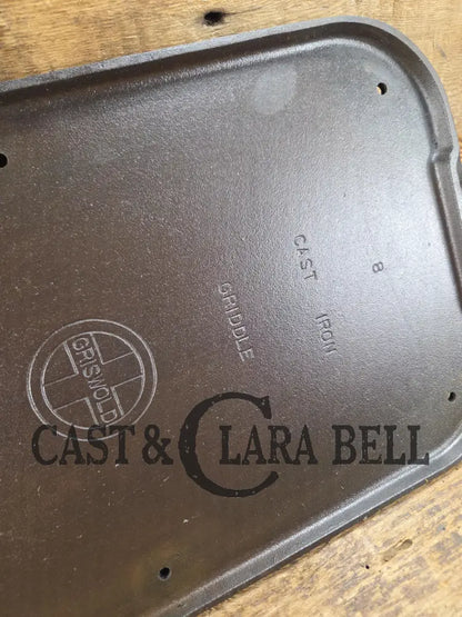 Mint with a twist?! Priced to sell 1930’s Griswold #8 Long cast iron griddle. 908 A. Great pancake griddle! SEE
