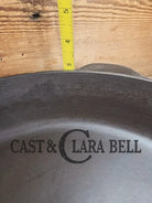 MONSTER! Mid Century era Lodge #14 Cast Iron Skillet with Three Notch Heat Ring ’US’ marking. HUGE and perfect for