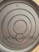 MONSTER! Very Hard to Find Griswold No. 12 Cast Iron Low Dome Skillet Lid with Large Block Logo #472 Skillet