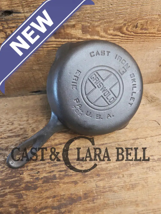Must have egg skillet! Griswold #3 Skillet with Large Block Logo 709 A Skillet