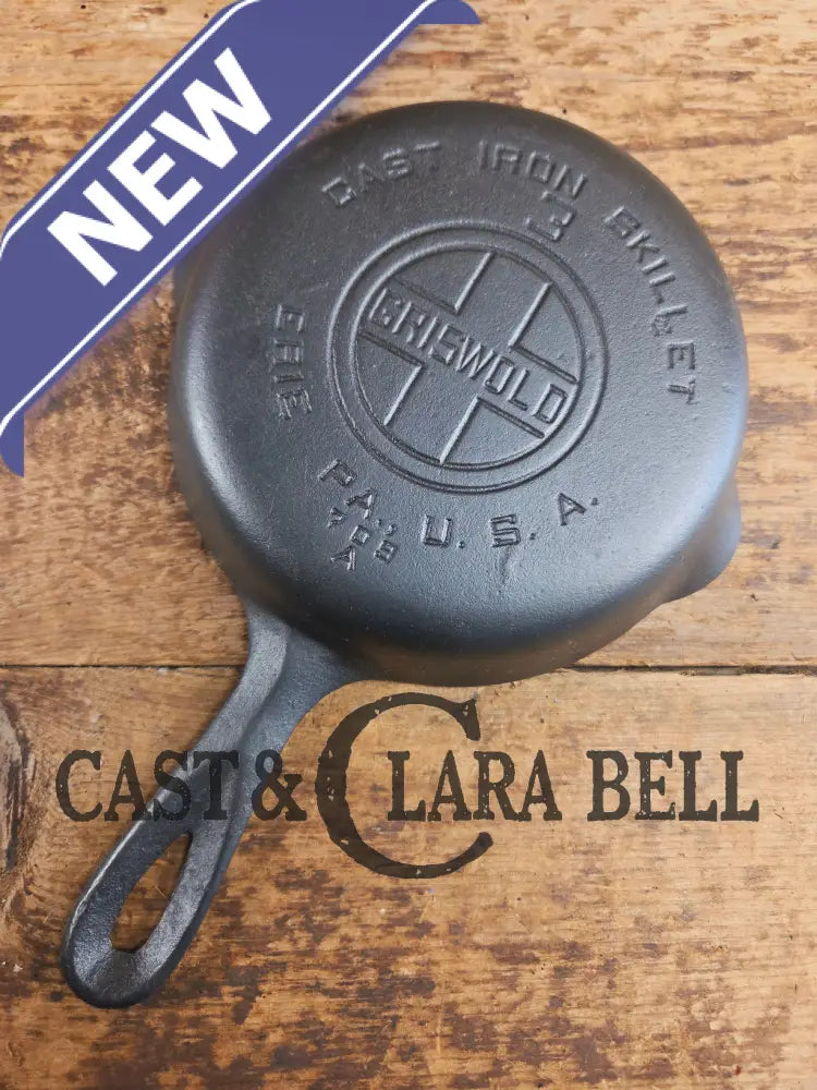 Must have egg skillet! Griswold #3 Skillet with Large Block Logo 709 A Skillet
