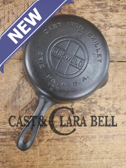 Must have egg skillet! Griswold #3 Skillet with Large Block Logo 709 B. Skillet