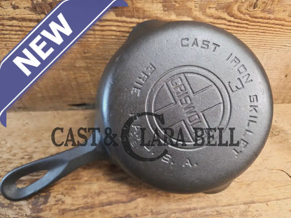 Must have egg skillet! Griswold #3 Skillet with Large Block Logo 709 B Skillet