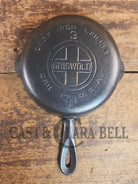Must have egg skillet! Griswold #3 Skillet with Large Block Logo 709 B - Skillet