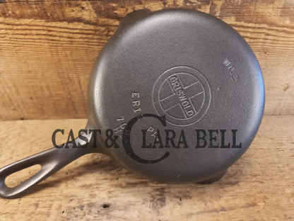 Must Have Egg skillet! Griswold No. 3 Skillet with Small Block Logo Erie PA 709 H DASH. Restored and Ready to Use!