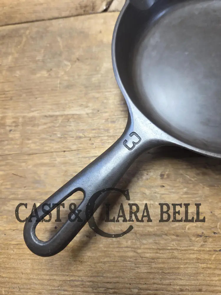 Must Have Egg skillet! Griswold No. 3 Skillet with Small Block Logo Erie PA 709 H. Restored and Ready to Use! Skillet