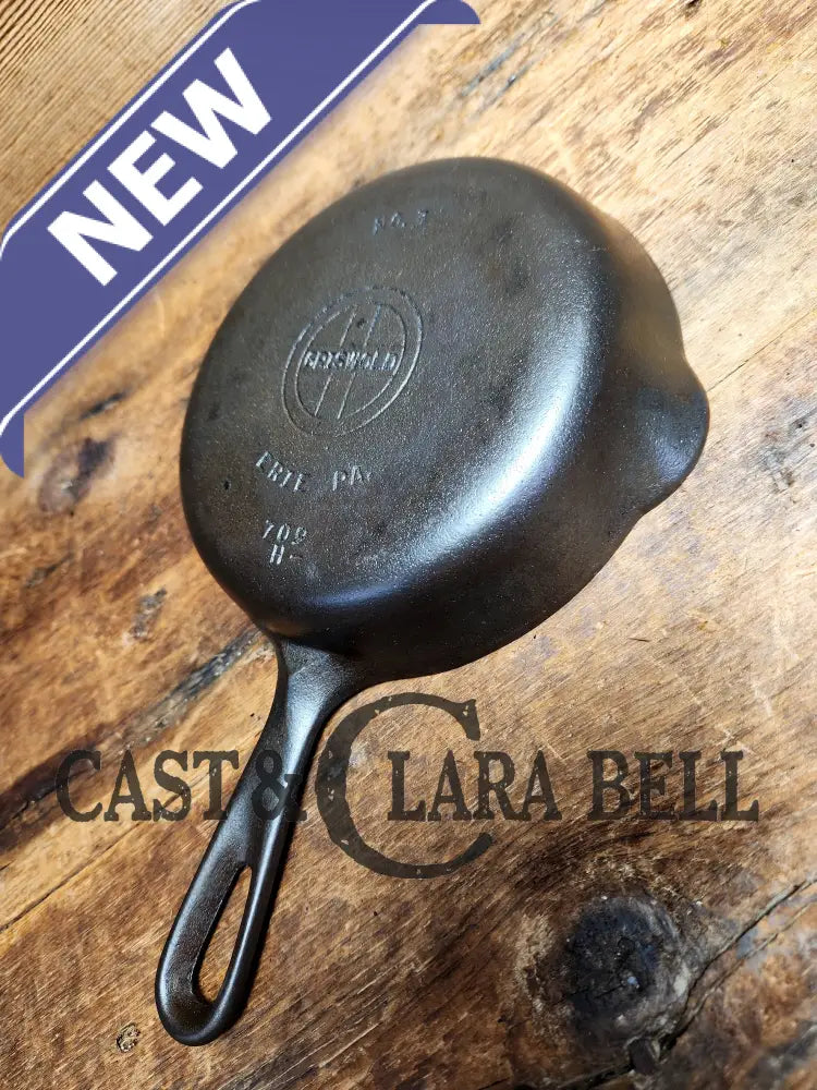 Must Have Egg Skillet! Griswold No. 3 Skillet With Small Block Logo Erie Pa 709 H. Restored And