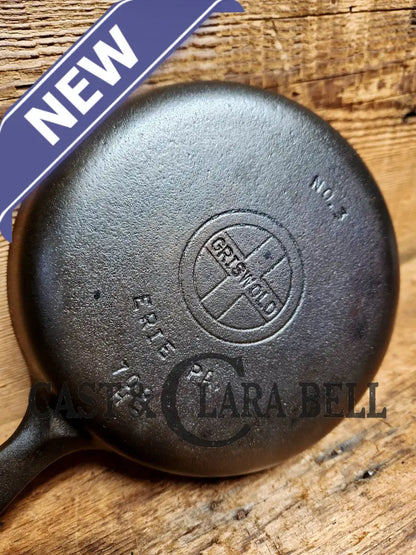 Must Have Egg Skillet! Griswold No. 3 Skillet With Small Block Logo Erie Pa 709 H. Restored And