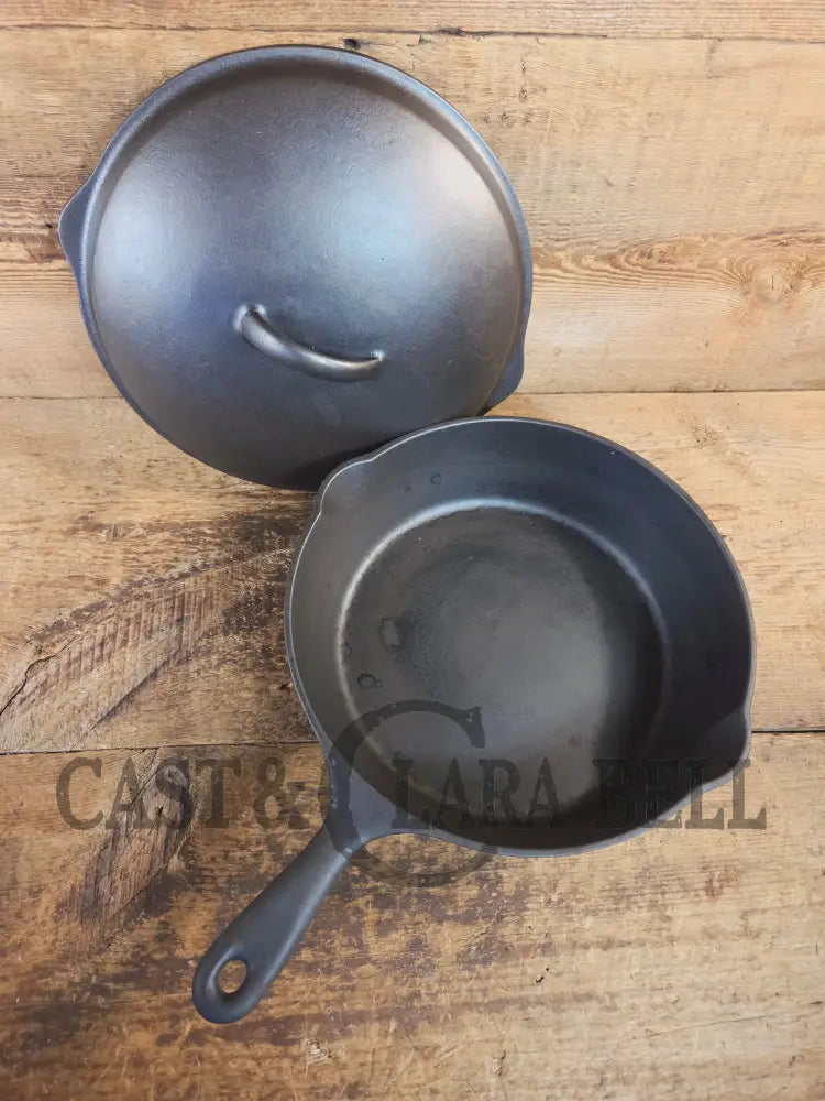 Must Have in the kitchen! Wagner #8 Deep Chicken Fryer with Sawtooth Lid - Skillet