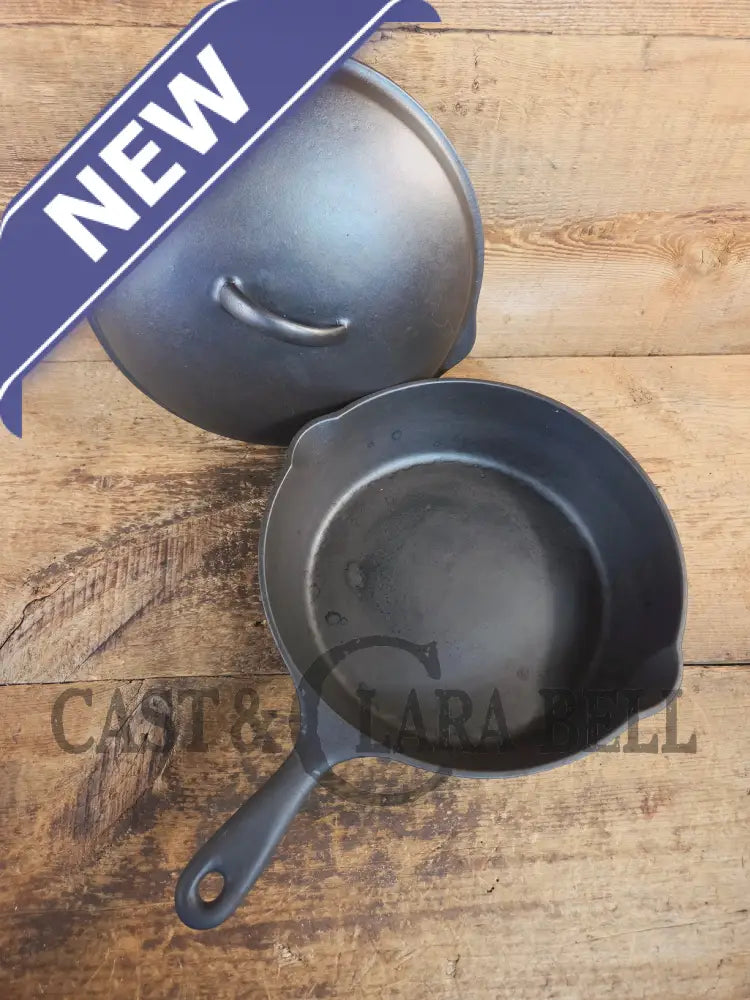 Must Have in the kitchen! Wagner #8 Deep Chicken Fryer with Sawtooth Lid - Skillet