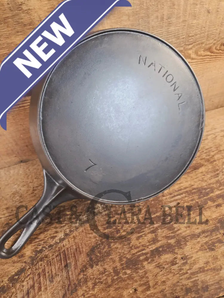National (by Wagner) #7 Vintage Skillet. This lightweight skillet (c. 1914-1930) is a beauty - Skillet