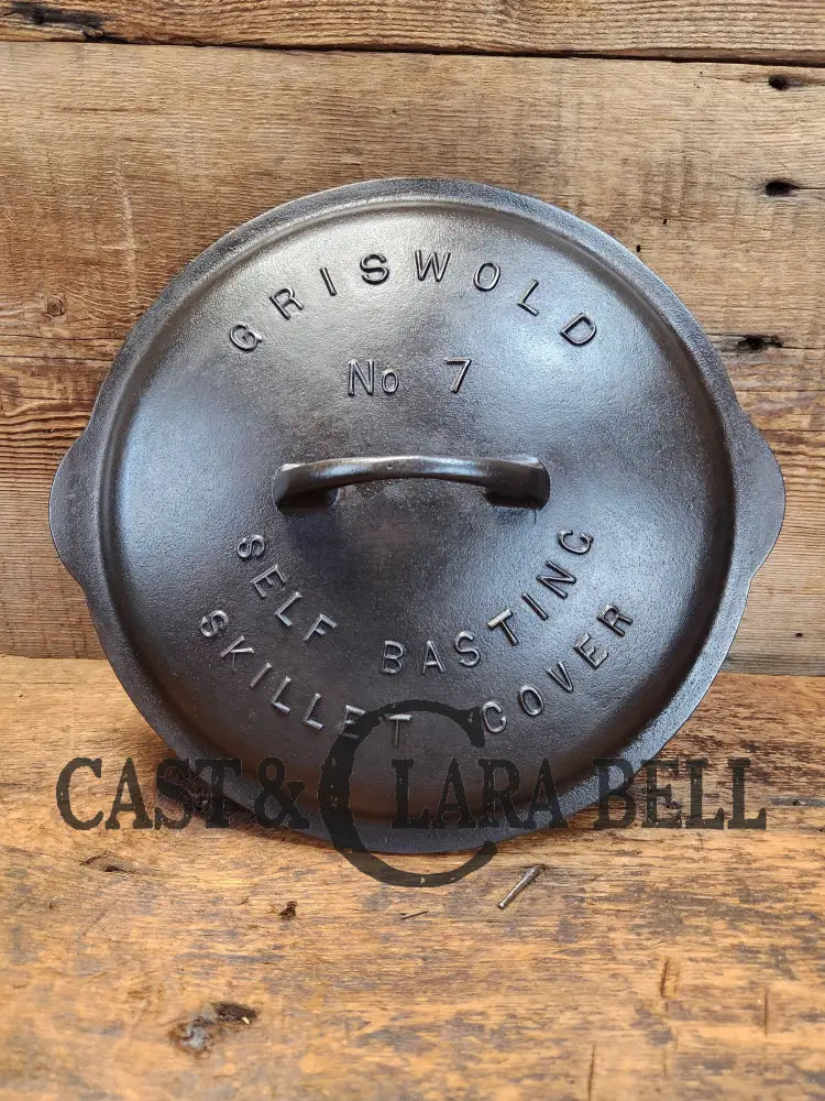 Need A Lid? 1920’S Griswold #7 Fully Market Low Skillet Lid 467. Beautiful Condition Gorgeous Piece!