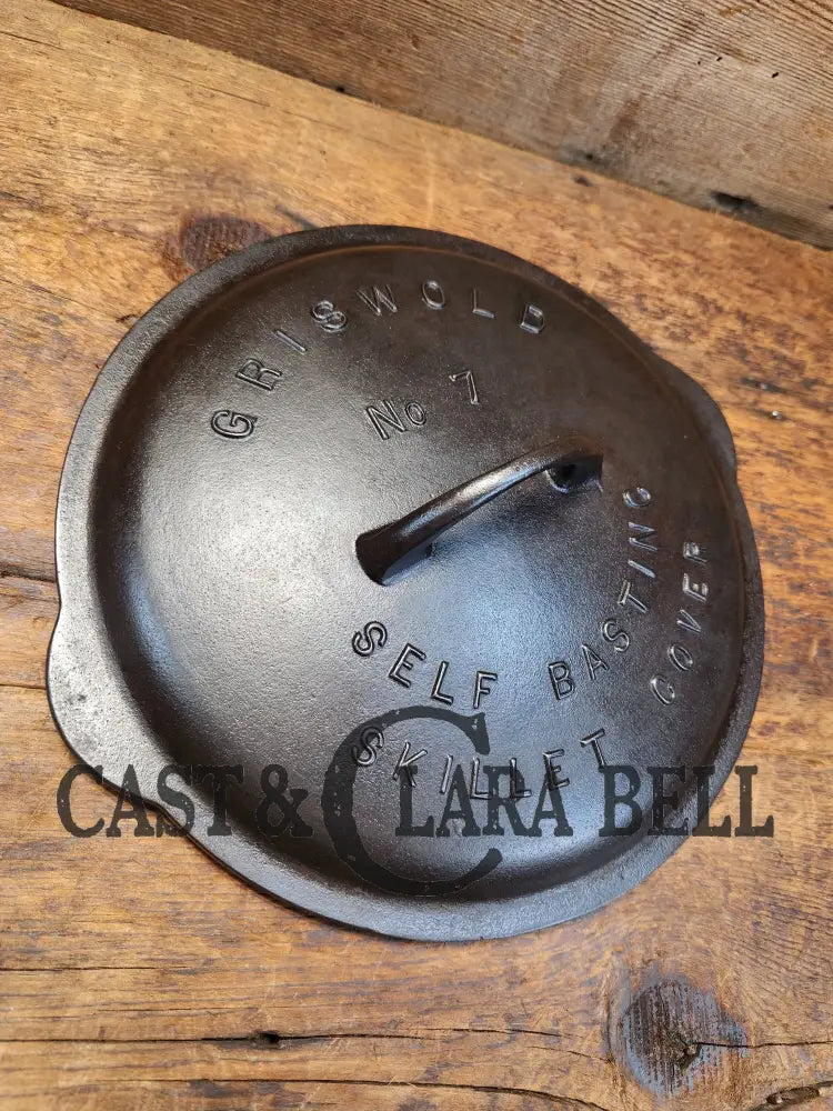 Need A Lid? 1920’S Griswold #7 Fully Market Low Skillet Lid 467. Beautiful Condition Gorgeous Piece!