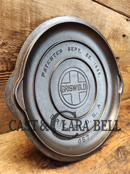 Need A Lid? 1920’S Griswold #7 Fully Market Low Skillet Lid 467. Beautiful Condition Gorgeous Piece!