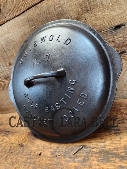 Need A Lid? 1920’S Griswold #7 Fully Market Low Skillet Lid 467. Beautiful Condition Gorgeous Piece!