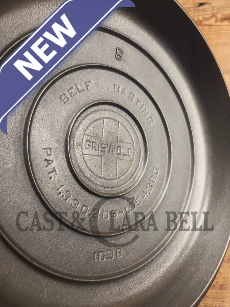 Need a lid? 1940’s Griswold No. 8 High Dome Skillet Lid with Small Block Logo 1098 - Skillet