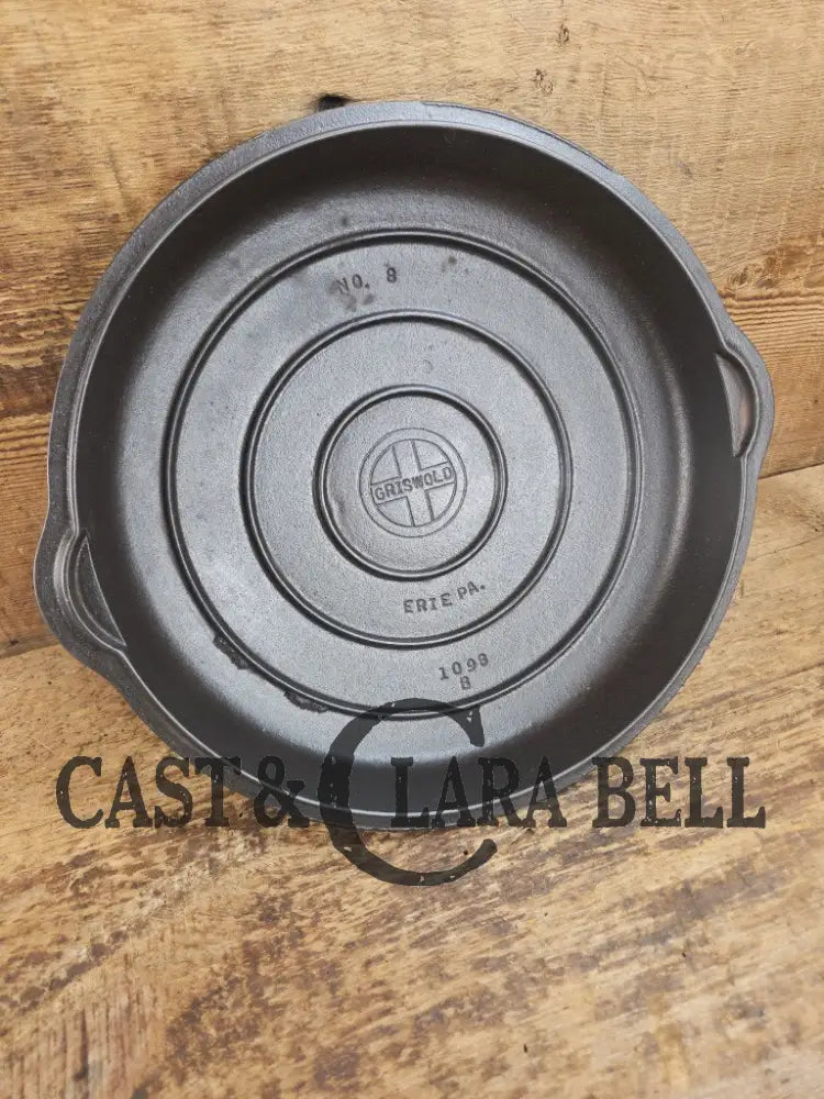 Need a lid? 1940’s Griswold No. 8 High Dome Skillet Lid with Small Block Logo 1098 B Skillet
