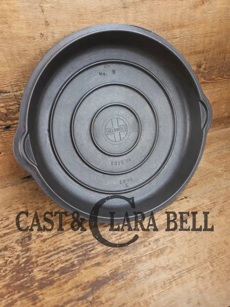 Need a lid? 1940’s Griswold No. 8 High Dome Skillet Lid with Small Block Logo 1098 C Skillet